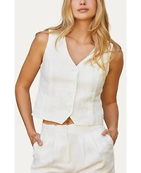 Crescent Women's Juliet Linen Vest