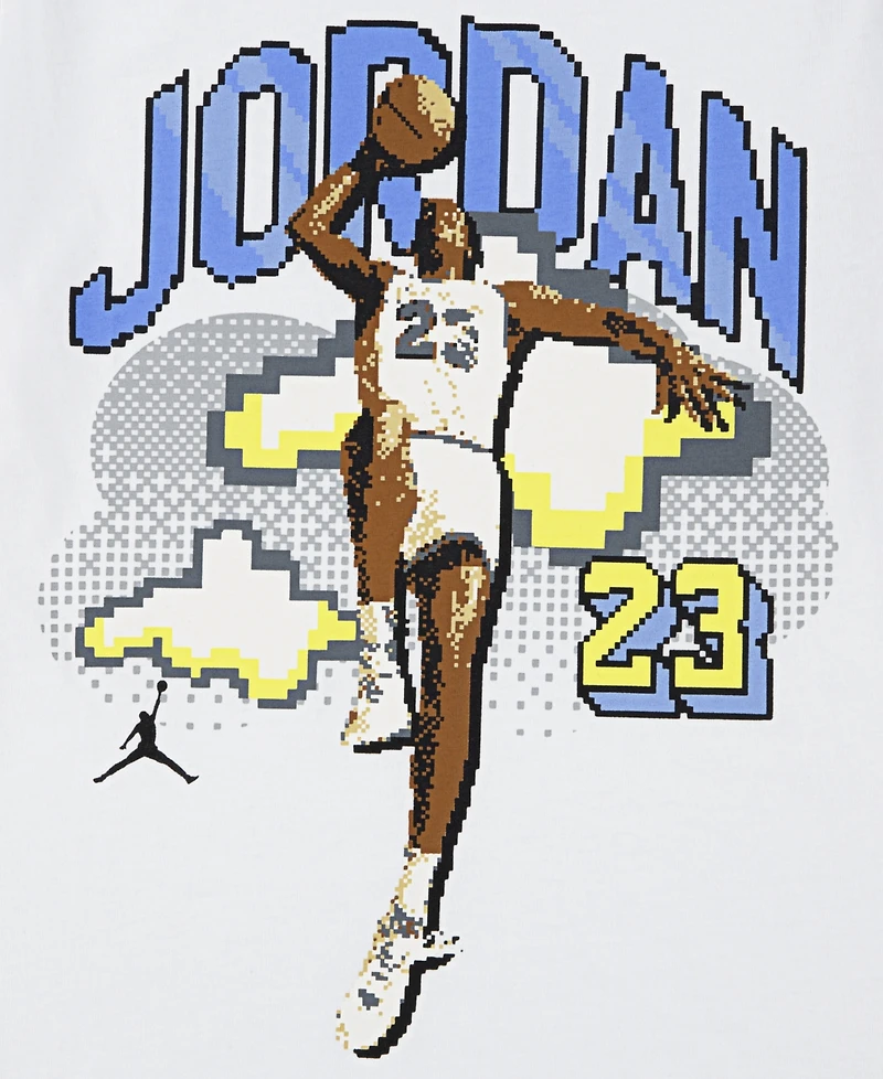 Jordan Big Boys Short-Sleeve Pixel Graphic T-Shirt