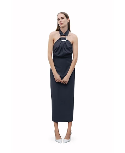 Nocturne Women's Halter Neck Midi Dress
