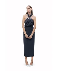 Nocturne Women's Halter Neck Midi Dress