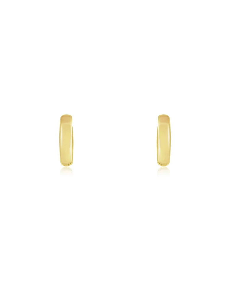 The Lovery Gold Huggie Hoop Earrings 14K Gold 15 x 3 millimeters