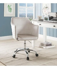 Swivel Adjustable Task Chair – Fabric Seat, Fabric Back, Steel Frame