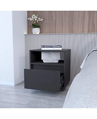 Tech-Integrated 1-Drawer Nightstand for Modern Homes