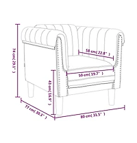 Sofa Chair Black Velvet