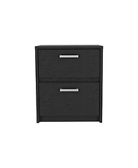 Modern 2-Drawer Nightstand for Bedroom Storage
