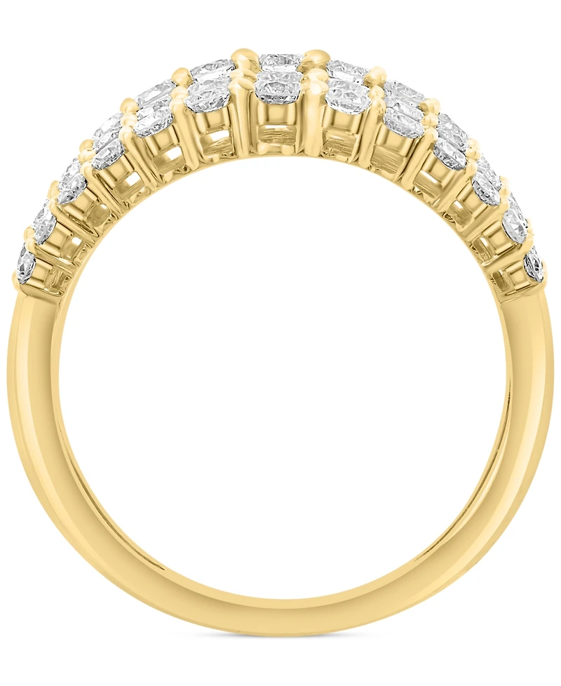 Effy Diamond Multirow Statement Ring (1-7/8 ct. t.w.) in 14k Gold