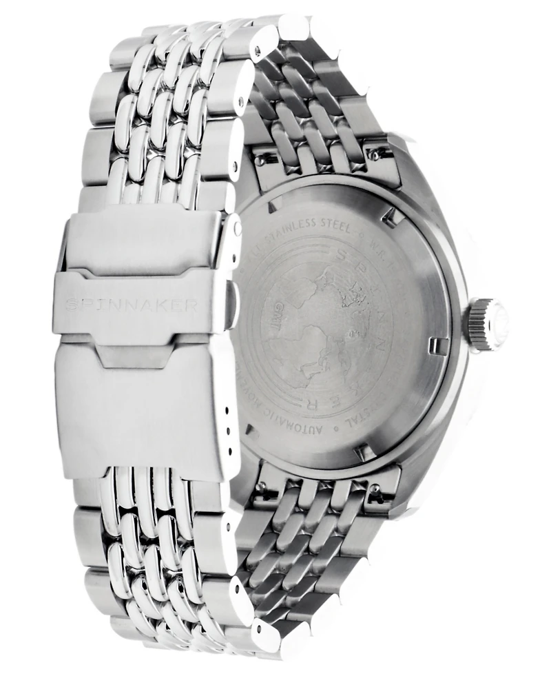 Spinnaker Men's Fleuss Gmt Automatic Solid Stainless Steel Bracelet Watch