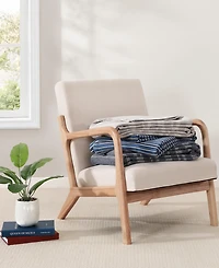 Tommy Hilfiger Harbor Stripe Cotton Yarn Dyed Blanket