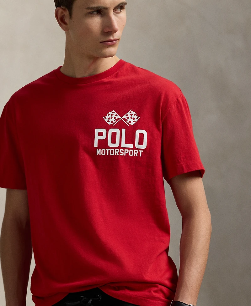 Polo Ralph Lauren Men's Classic-Fit Slub Jersey Graphic T-Shirt