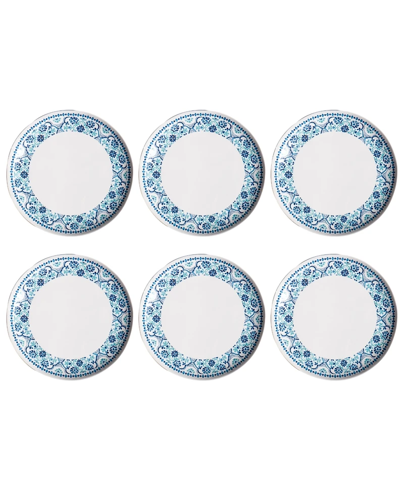 Abode Homewares Palazzo Tiles 6-Pc. Dinner Plates, Service For 6