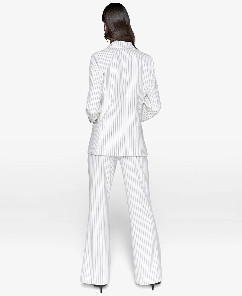 Kalr Lagerfeld Paris Women's Striped Double-Breasted Jacket