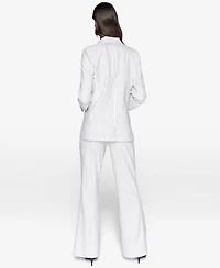 Kalr Lagerfeld Paris Women's Striped Double-Breasted Jacket