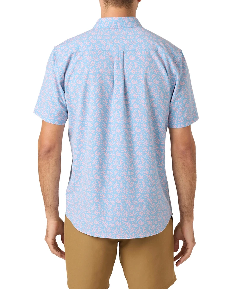 O'Neill Men's Traveler Upf Traverse Slub Short Sleeve Relaxed Shirt