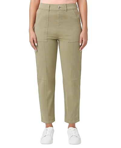 Hue Women's High-Rise Stretch Utility Skimmer Pants