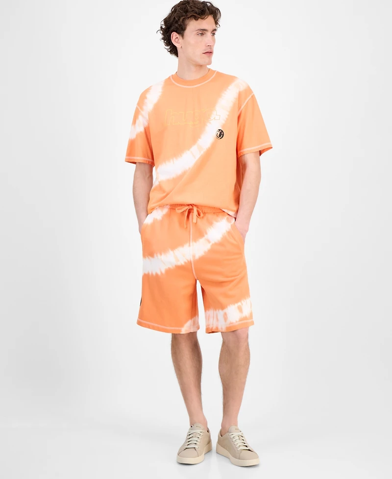 Hugo Boss Men's Nodyem Logo Graphic Tie-Dye Cotton T-Shirt