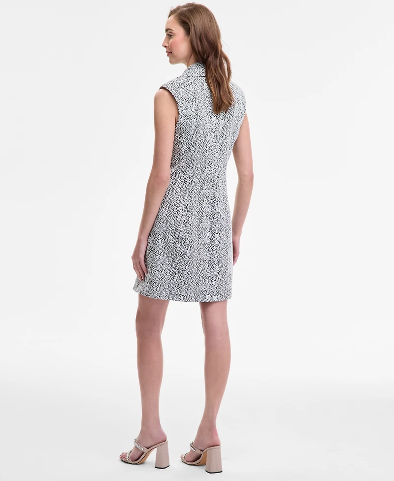 Karl Lagerfeld Paris Women's Abstract Jaquard Knit Dress