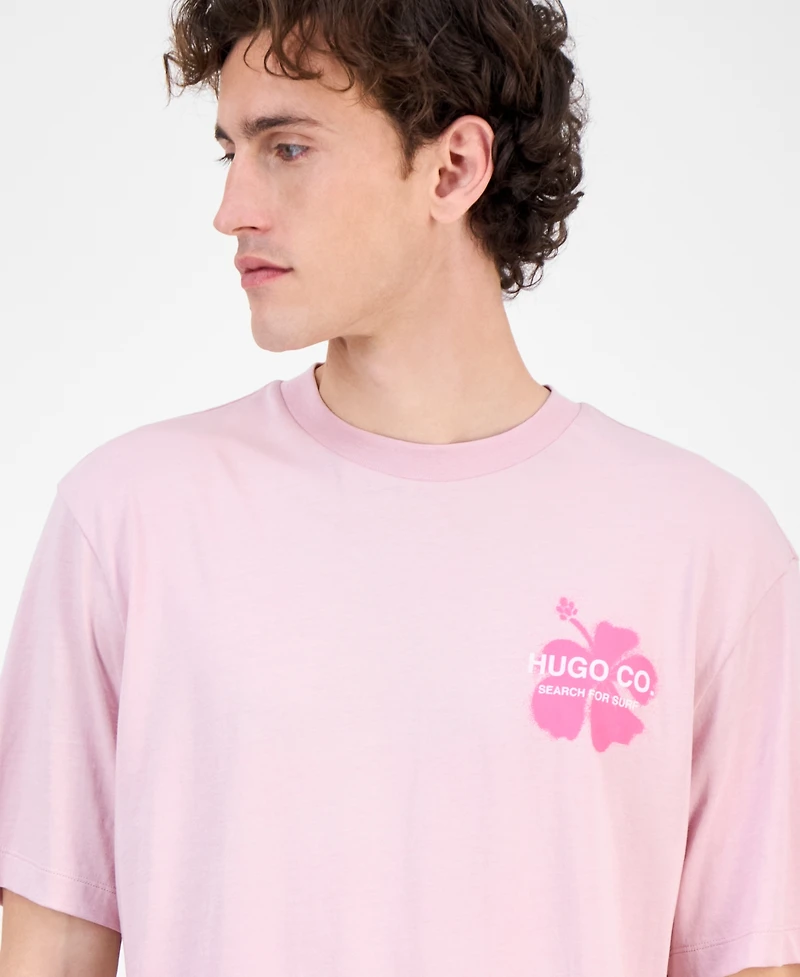 Hugo Boss Men's Nodiwop Logo Graphic Cotton T-Shirt