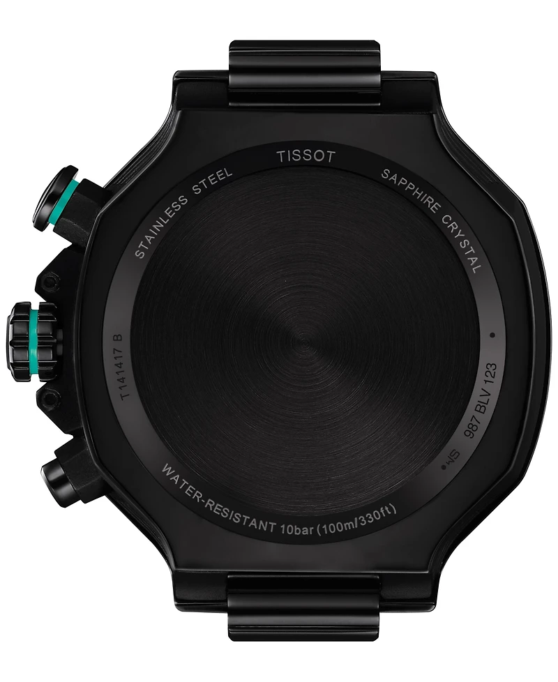 Tissot Men's Swiss Chronograph T-Race Silicone Strap Watch 45mm