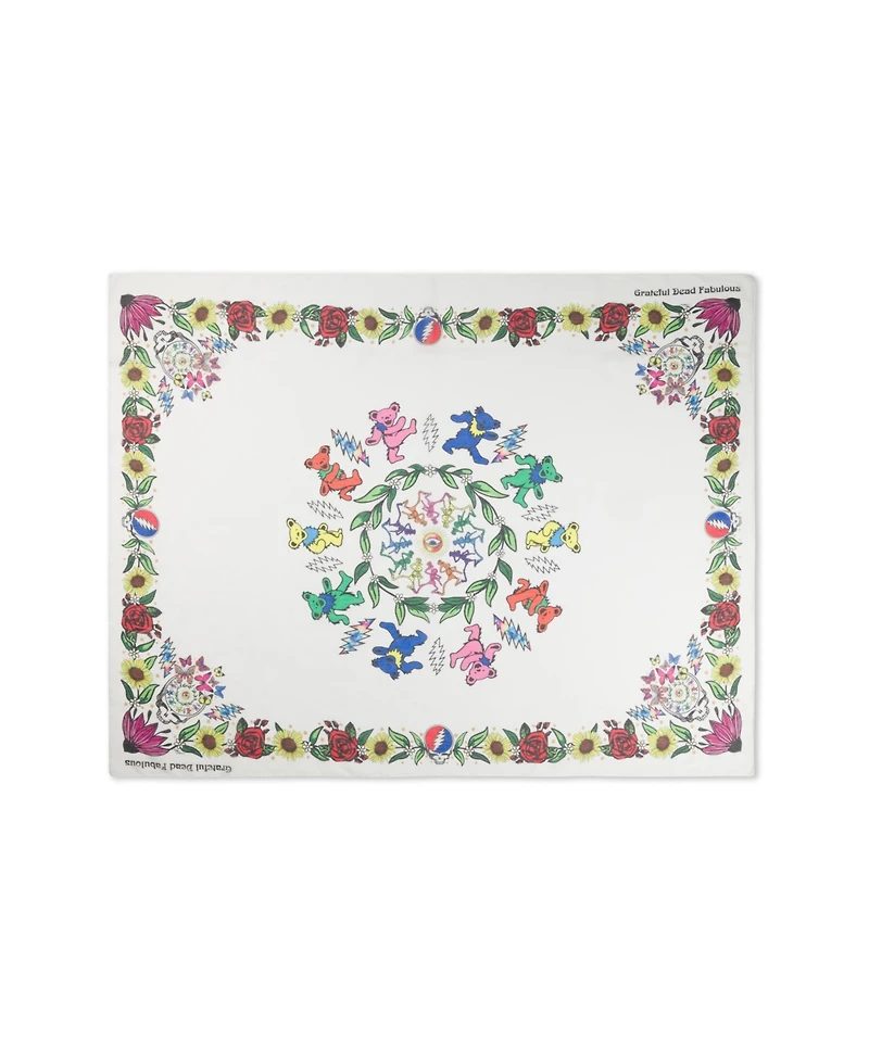Grateful Dead Floral Large Scarf