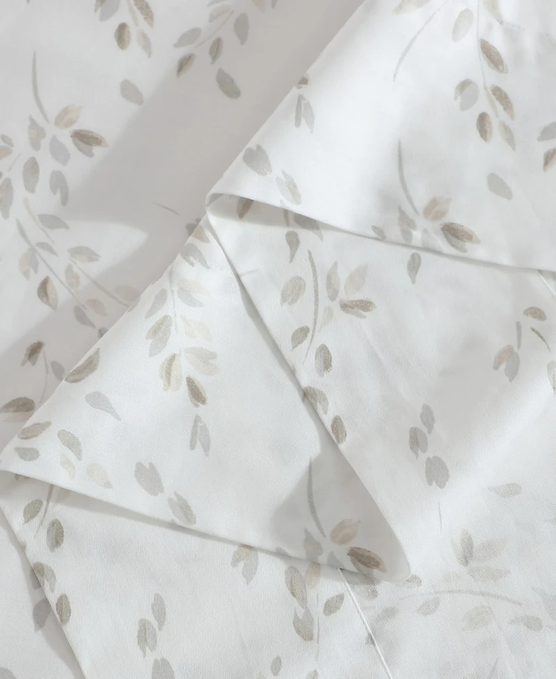 Closeout! Calvin Klein Printed 300-Thread Count Cotton Sateen 4-Pc. Sheet Set, Queen