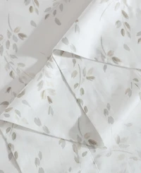 Closeout! Calvin Klein Printed 300-Thread Count Cotton Sateen 4-Pc. Sheet Set, Queen