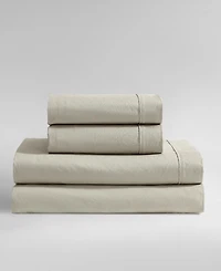 Calvin Klein Washed Cotton Percale 4-Pc. Sheet Set