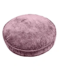 Edie@Home Delmonico Chenille Decorative Pillow, 16" Round