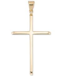 High Polished Classic Cross Pendant in 10k Gold