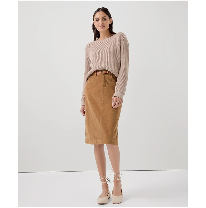 Pact Women's Luxe Knit Boatneck Sweater