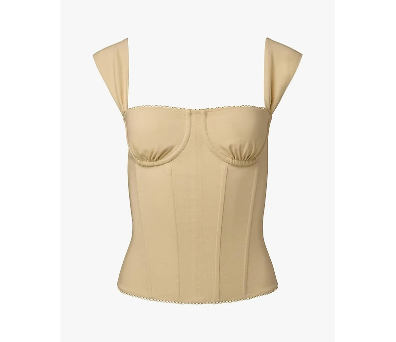 WeWoreWhat Women's Ruched Cup Corset