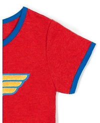 Justice League Girls Dc Comics Wonder Woman Ringer T-Shirt
