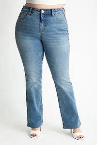 Slink Jeans Plus Denim high rise bootcut 32" inseam
