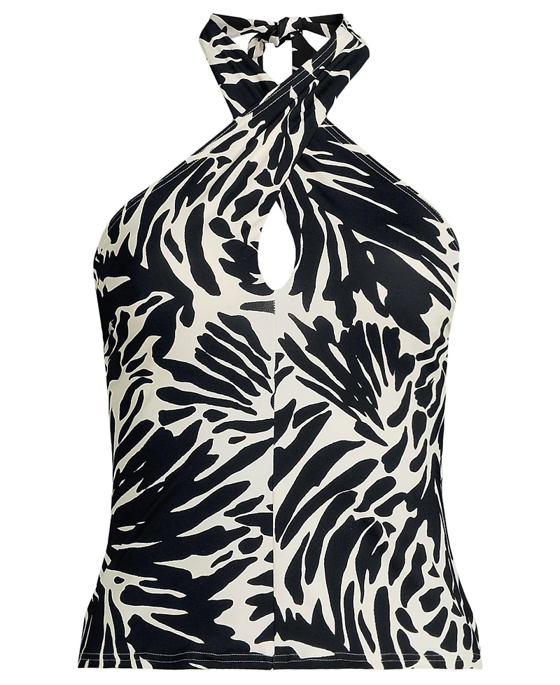 Lands' End Women's Criss Cross Halter Tankini Top