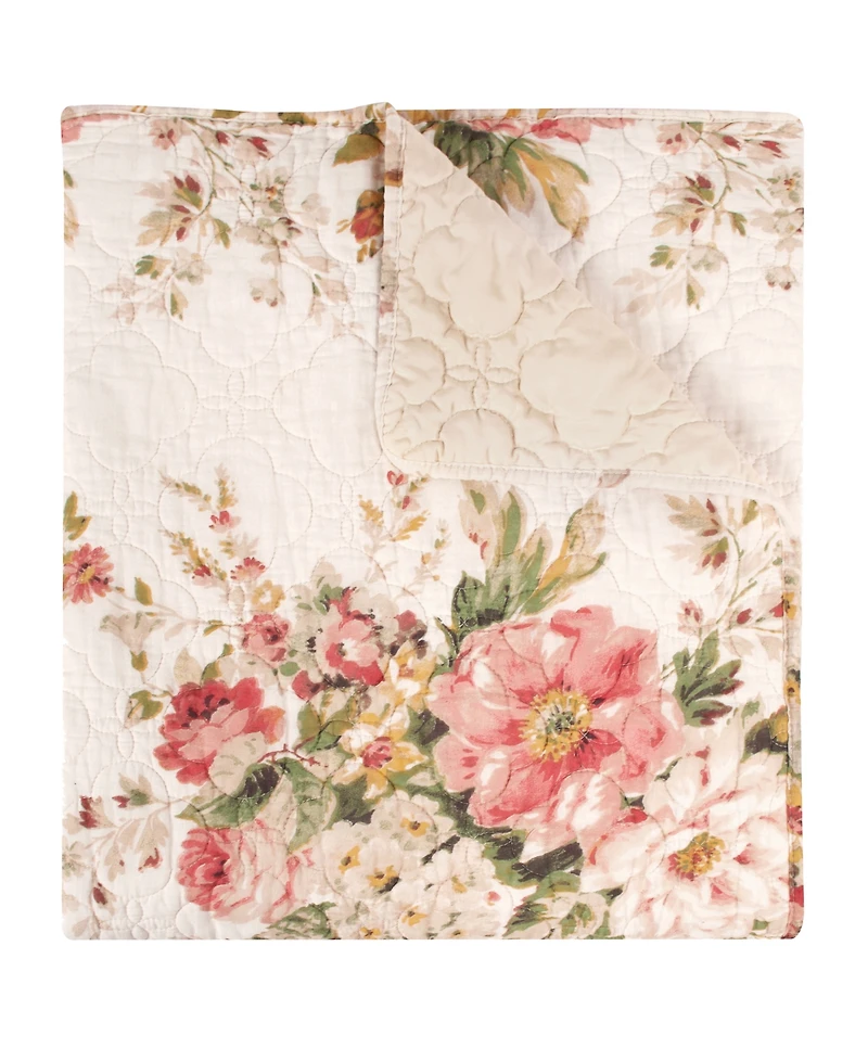 Greenland Home Fashions Cotton Reversible Quilted Throw, 50" x 60"