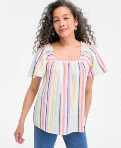 Style Co Womens Square Neck Top Pxs 4x Exclusively At Macys