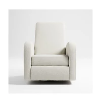 Storkcraft Santa Monica Power Recliner Swivel Glider (Ivory Boucle)
