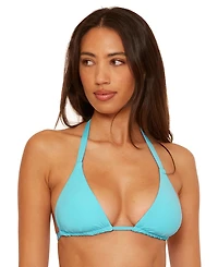 Becca Women's Color Code Reversible Triangle Bikini Top