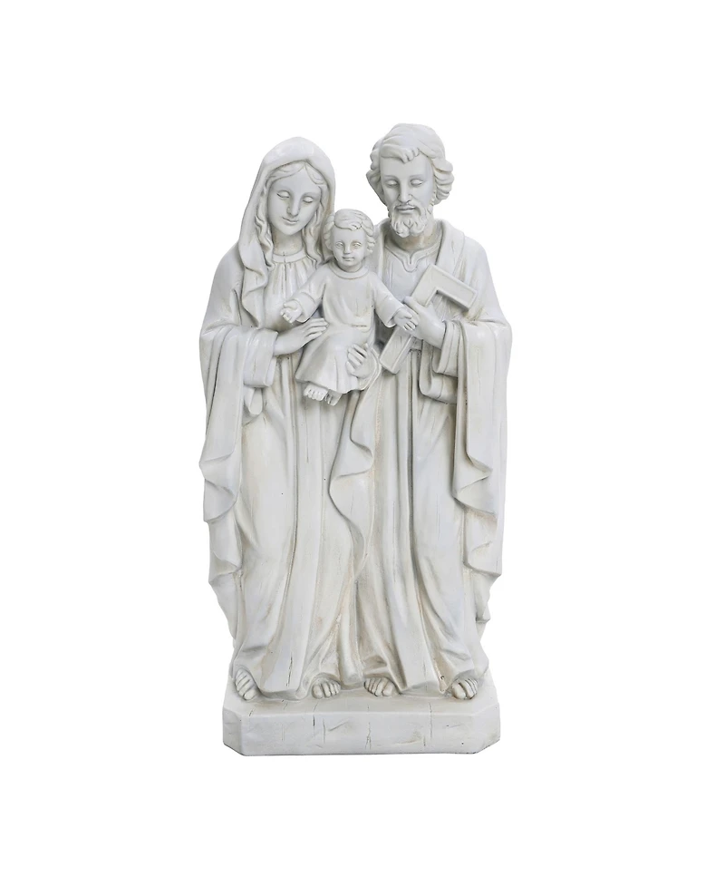 LuxenHome Off White Polyresin Holy Family 1.6-Feet Tall Statue