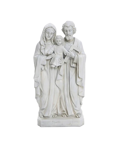 LuxenHome Off White Polyresin Holy Family 1.6-Feet Tall Statue