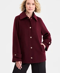 Michael Kors Women's Collared Button-Front Coat, Exclusively at Macy's
