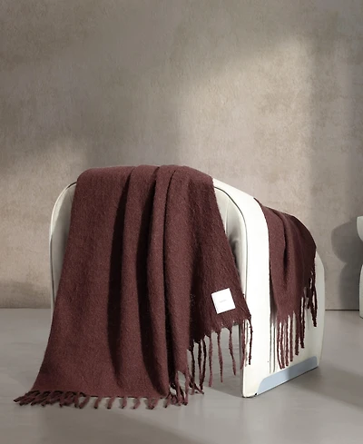 Closeout! Calvin Klein Knitted Solid Throw, 70" X 50"