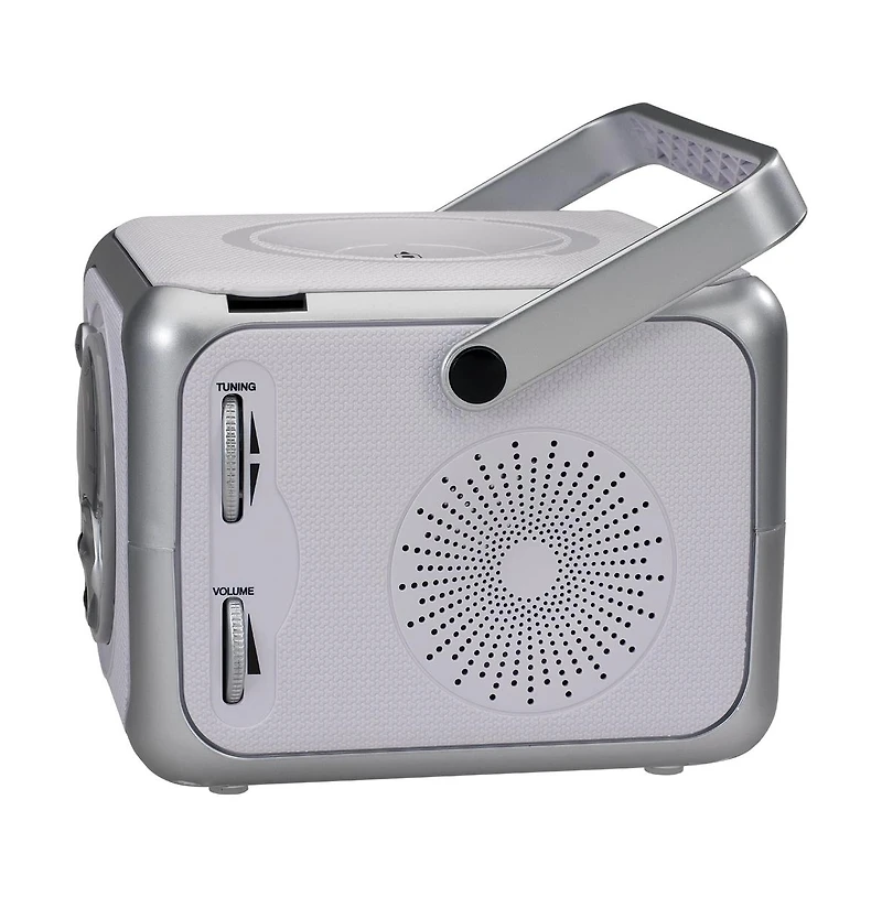 Jensen Cd555 Silver Portable Bluetooth Music System With Cd