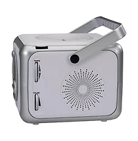 Jensen Cd555 Silver Portable Bluetooth Music System With Cd