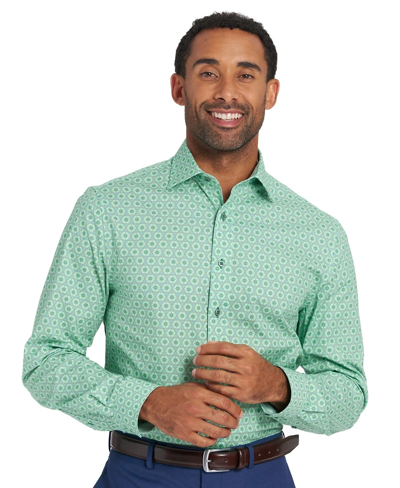 Nick Graham Men's Hexagon Star Dress Shirt