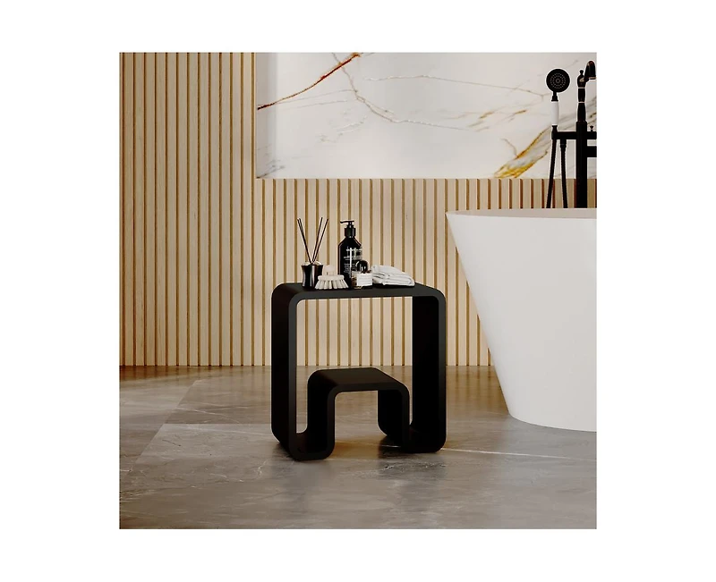 Casainc Freestanding Solid Surface Bathroom Shower Stool