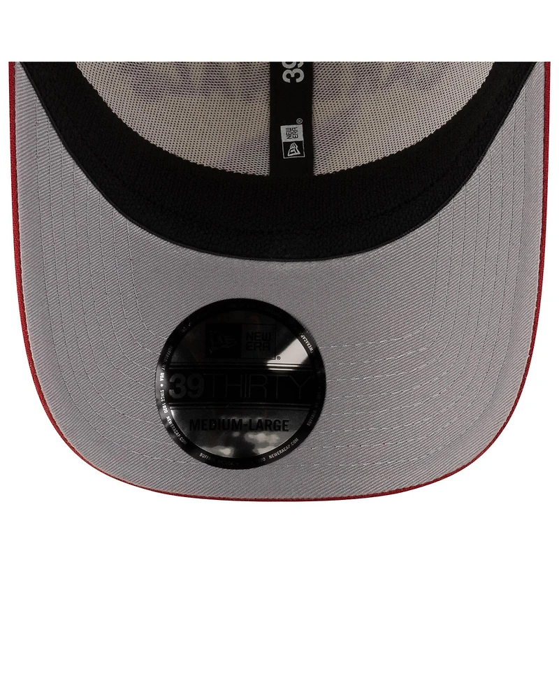 New Era Men's Cream/Cardinal Arizona Cardinals 2025 Nfl Draft 39THIRTY Flex Hat
