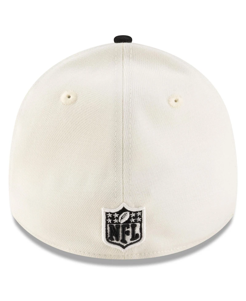 New Era Men's Cream/Black Orleans Saints 2025 Nfl Draft 39THIRTY Flex Hat