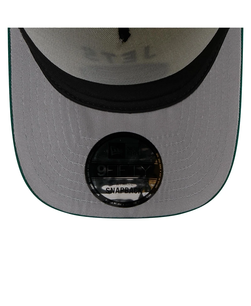 New Era Men's Cream/Green New York Jets 2025 Nfl Draft A-Frame 9FIFTY Snapback Hat