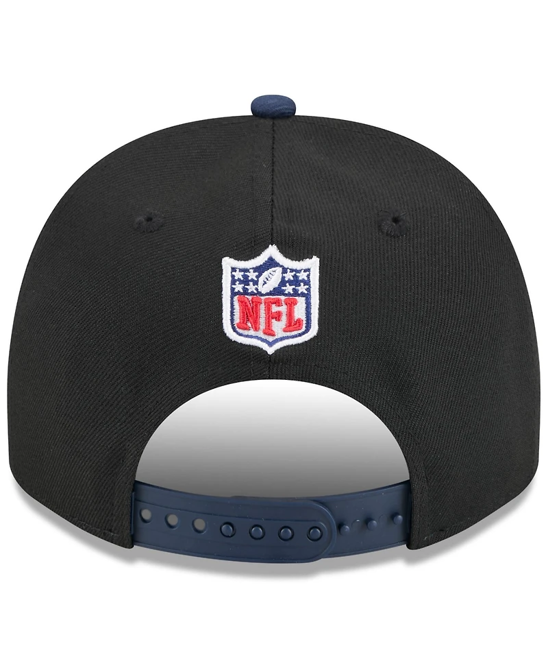 New Era Men's Black/Navy Tennessee Titans 2025 Nfl Draft A-Frame 9FIFTY Snapback Hat