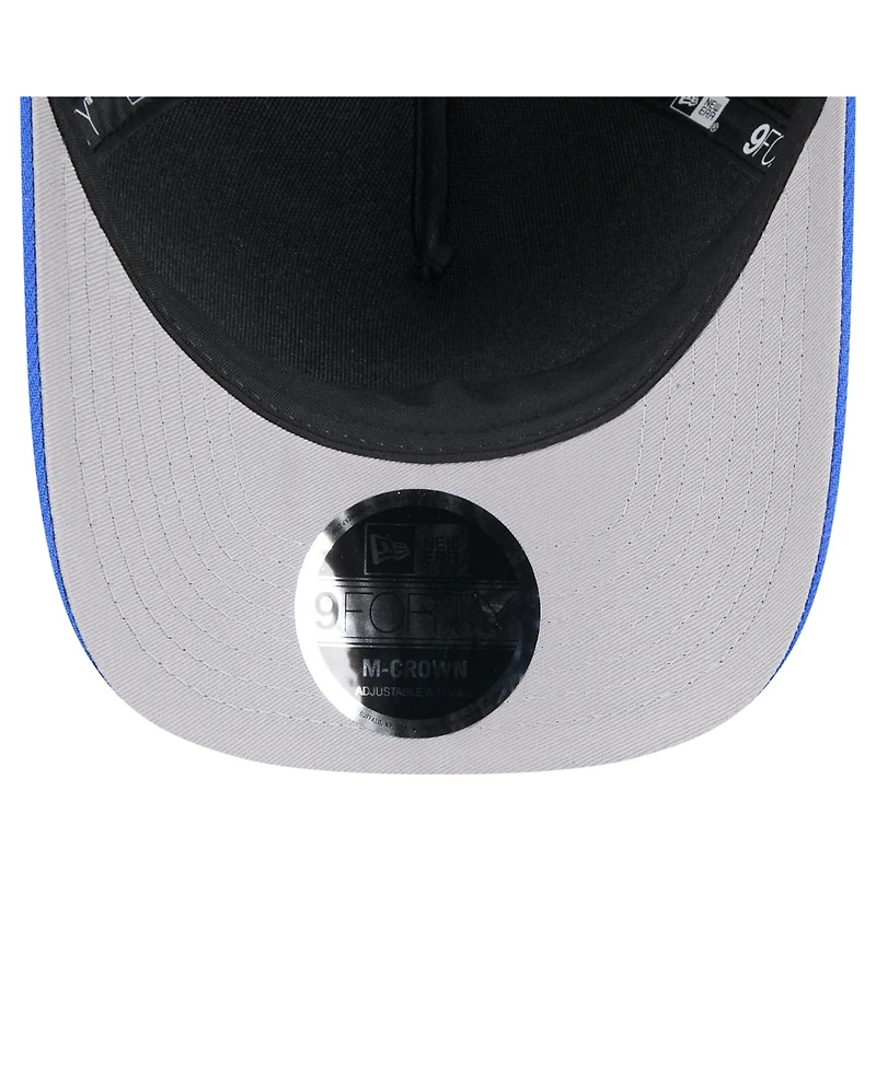 New Era Men's Black/Royal Los Angeles Rams 2025 Nfl Draft 9FORTY A-Frame M-Crown Adjustable Hat